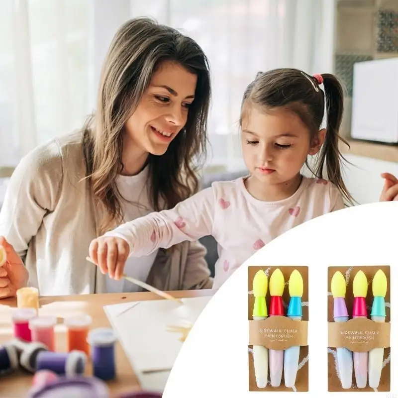 Juego de pinceles y brochas para pintura, tiza infantil - imagen 4