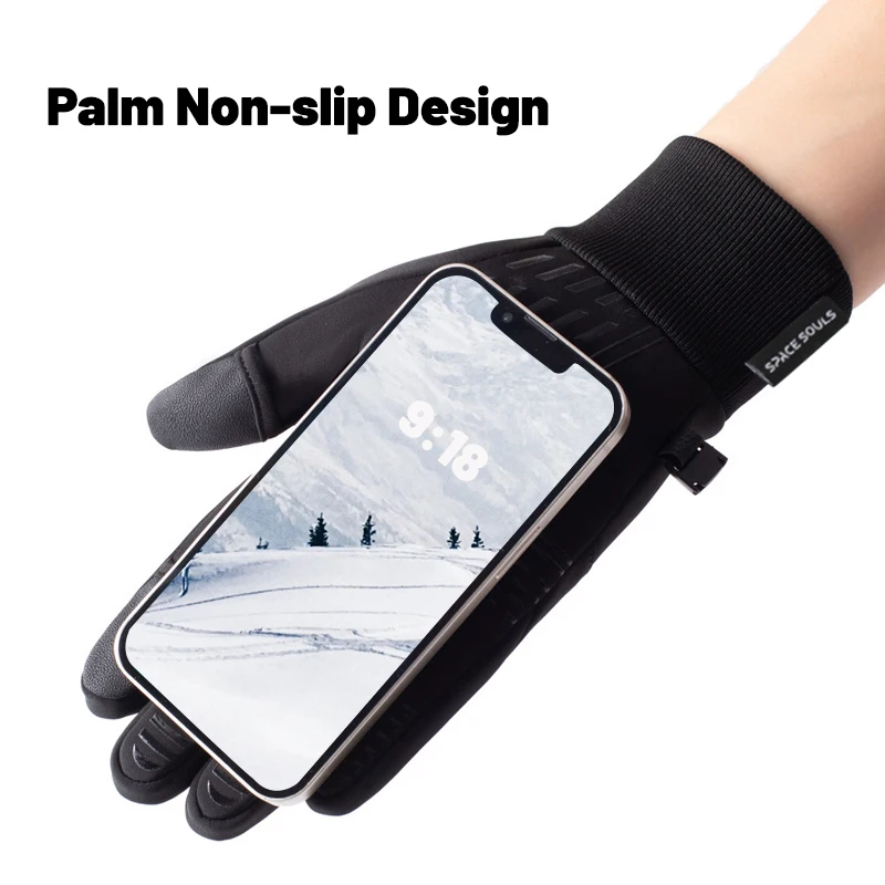 Guantes de invierno a prueba de viento con pantalla táctil - imagen 3