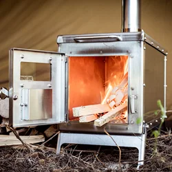 OneTigris Tiger Roar estufa portátil de camping para leña invierno