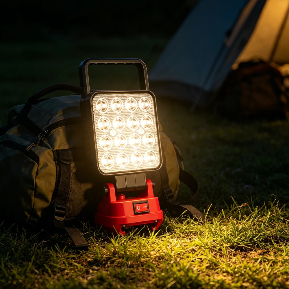 Lámpara de trabajo LED recargable Makita Milwaukee DeWalt - imagen 2