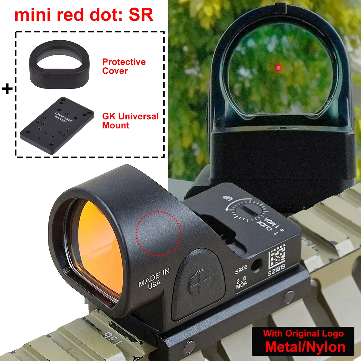 Mira Telescópica Táctica SR RMT con Riel Picatinny 20mm - imagen 5