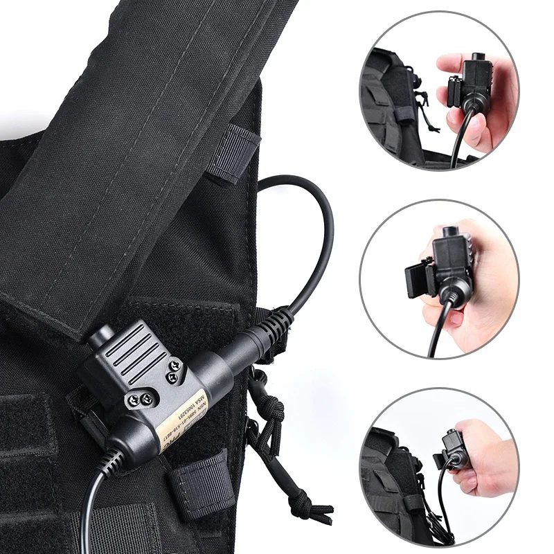 PTT táctico U94 Civil compatible Baofeng Kenwood - imagen 4