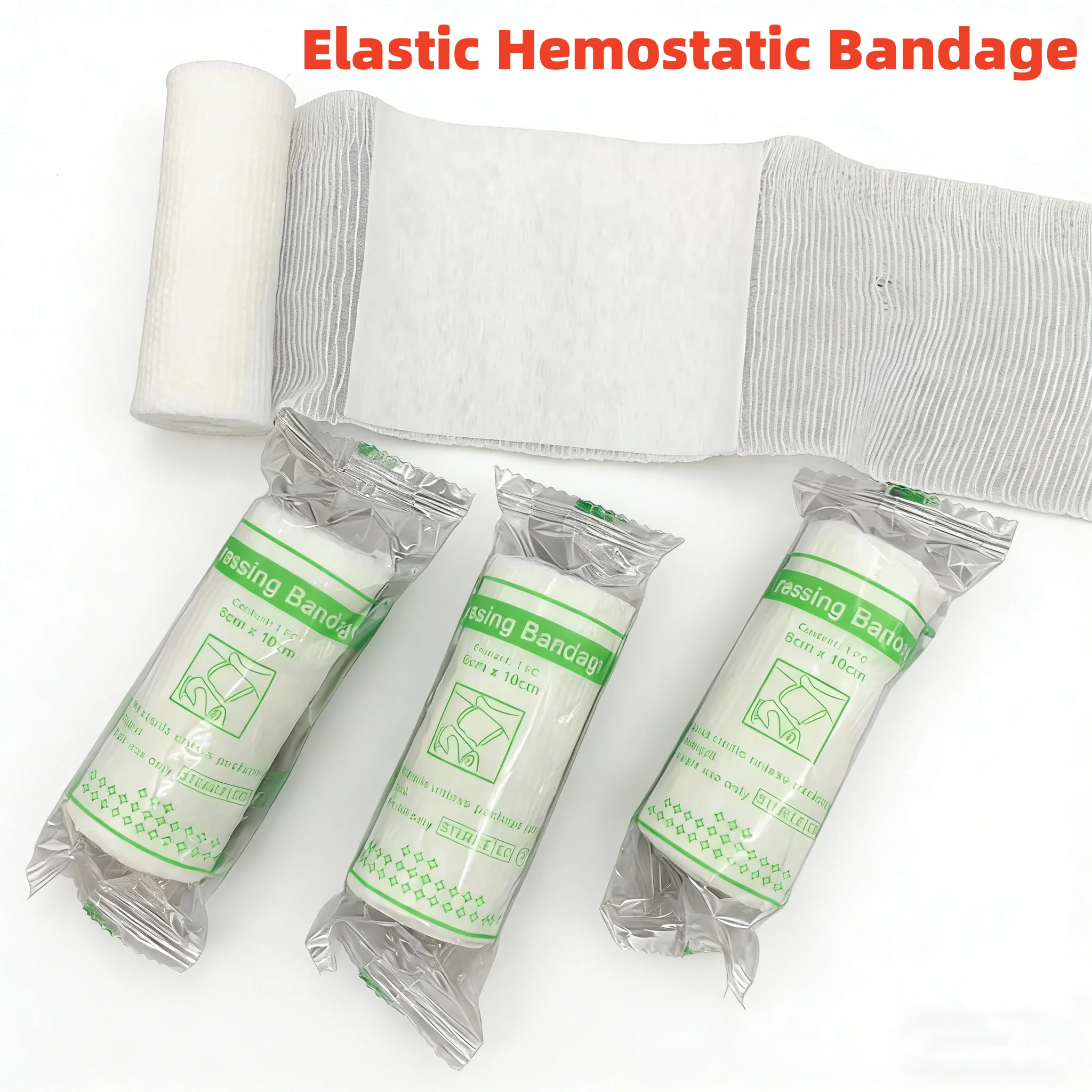 Vendaje hemostático PBT de gasa elástica conformable para emergencias - imagen 4