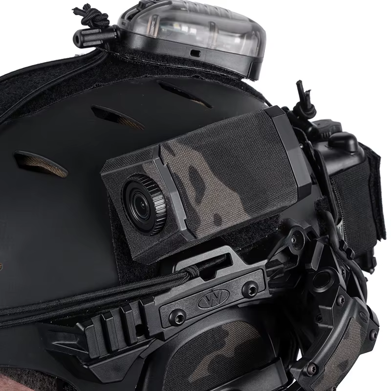 Parche camuflaje táctico para soporte de cámara en casco aire libre - imagen 3