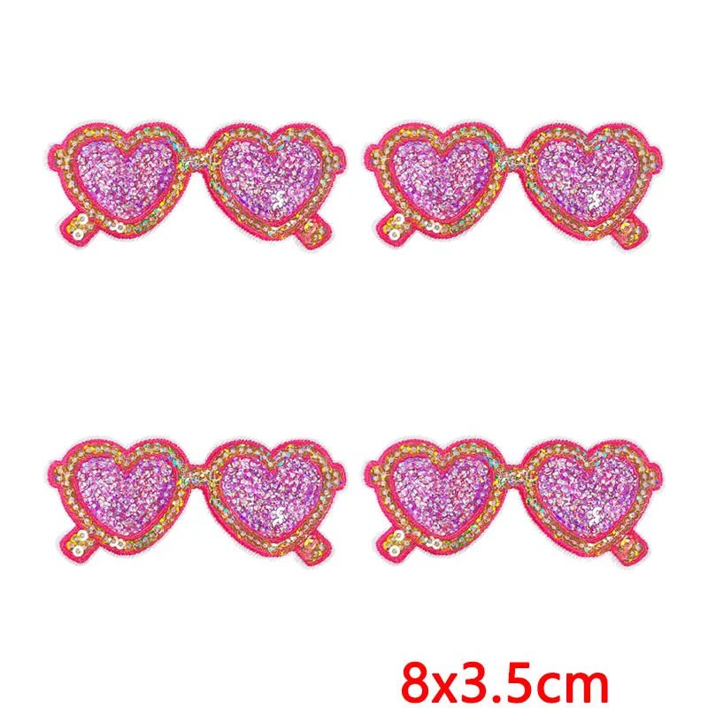 Parche termoadhesivo con lentejuelas bordadas letras brillantes - imagen 3