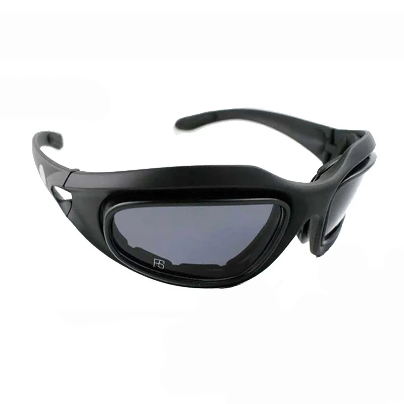 Gafas tácticas polarizadas militares – 4 lentes intercambiables para caza y tiro - imagen 2