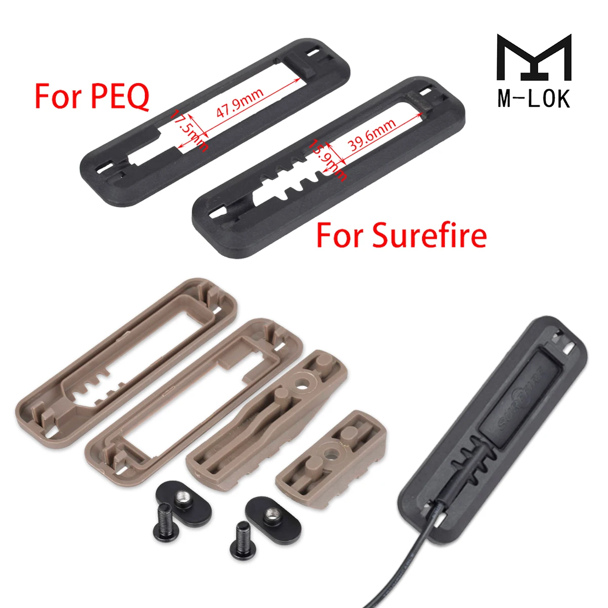 Interruptor remoto Surefire Picatinny – Montaje táctico Airsoft - imagen 5
