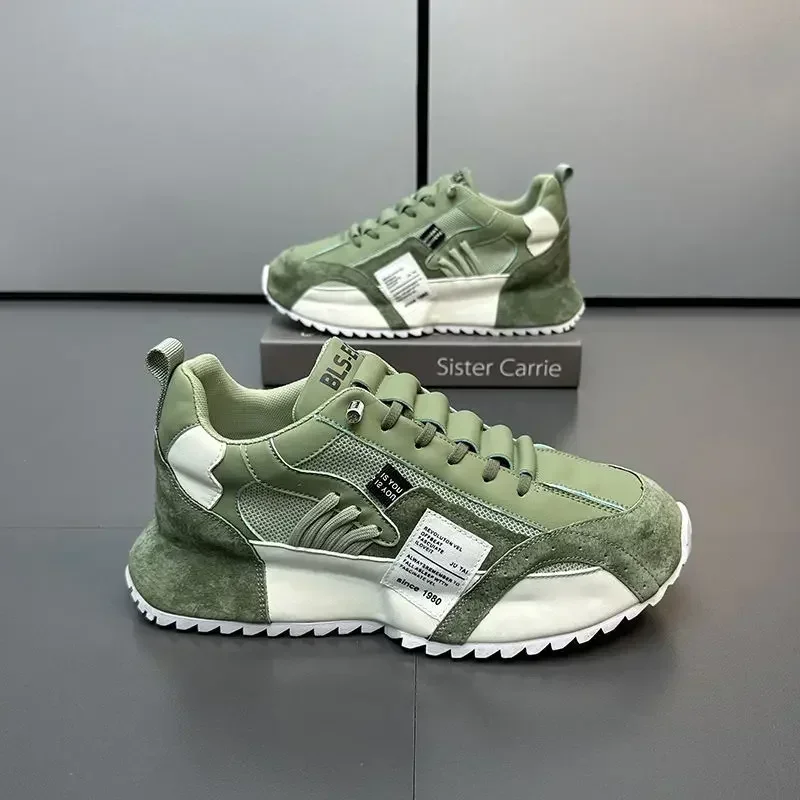 Zapatillas deportivas casuales de malla con cordones