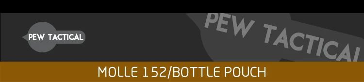 Bolsa para botella MOLLE en configuración táctica
