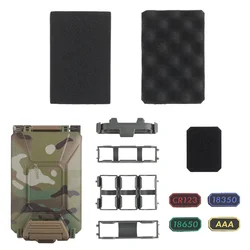 Caja batería táctica MOLLE modular con cerradura y doble compartimento