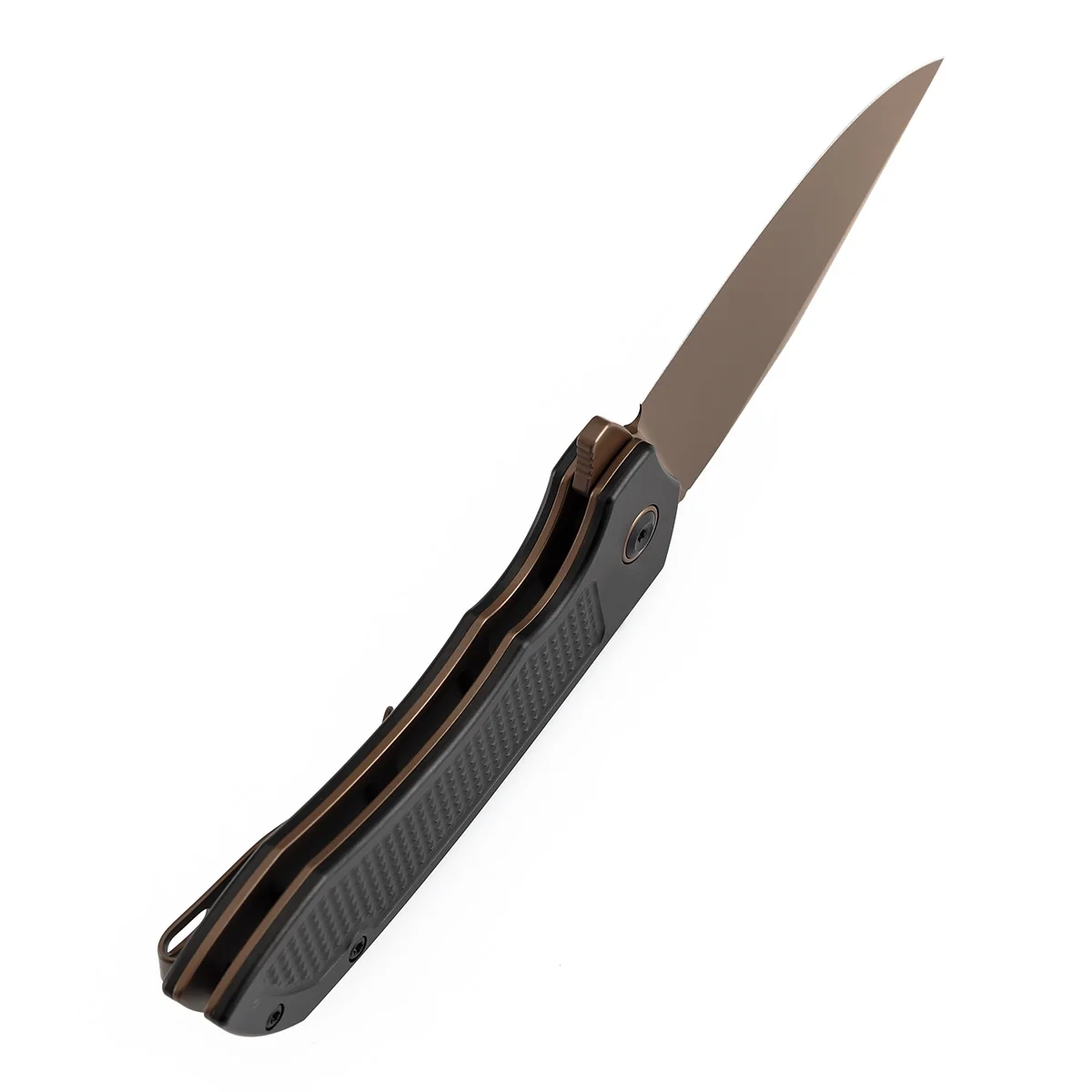 Cuchillo plegable Tenable damasco mango texturizado a cuadros - imagen 2
