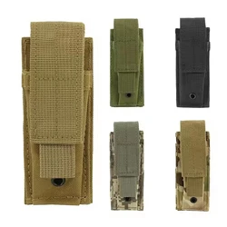 Funda táctica MOLLE individual pistola – Porta cargador y linterna
