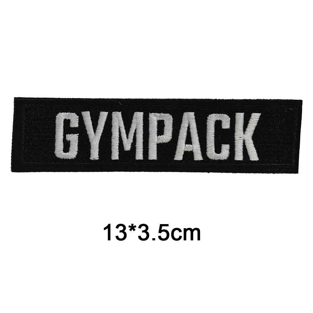 Parche bordado PVC con insignia positiva y negativa para mochila