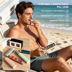 Pastillero organizador portátil para botiquín de viaje