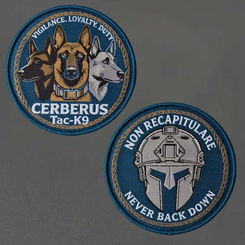 Tac-K9 Parches tácticos de perro – Moral con velcro para brazalete