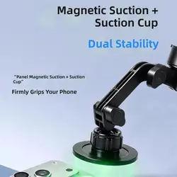 Soporte magnético de cuello para móvil, ajustable y articulado