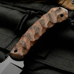 Cuchillo táctico de supervivencia fijo compacto para exteriores