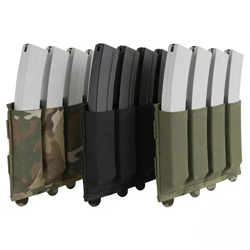 Portacargadores elástico MOLLE para chaleco de caza ligero MP5/MP7
