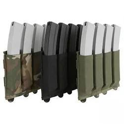 Portacargadores elástico MOLLE para chaleco de caza ligero MP5/MP7
