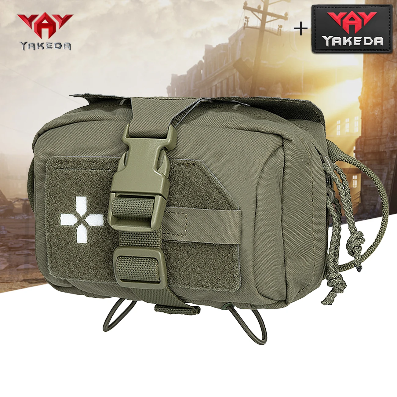 Bolsa táctica MOLLE YAKEDA de liberación rápida - imagen 5
