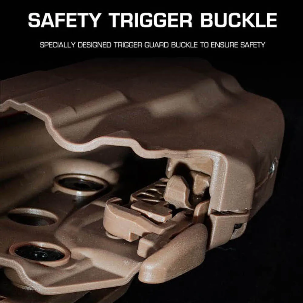 Funda táctica de liberación rápida para pistola ajustable al cinturón - imagen 5