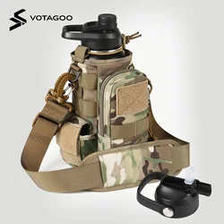 VOTAGOO Botella táctica de acero inoxidable aislada con tapa Chug Cap