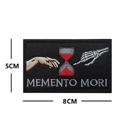 Parche Táctico MEMENTO MORI – Insignia Bordada Velcro para mochila