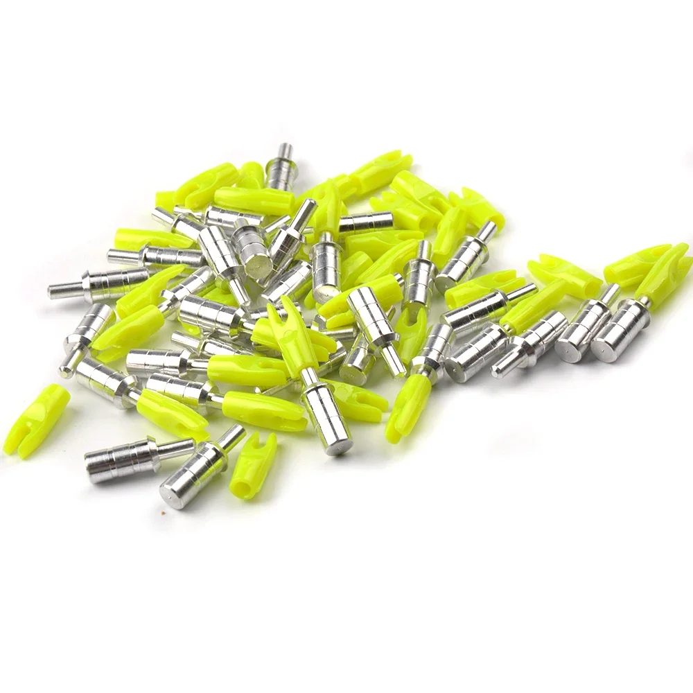 Flechas aluminio Linkboy Nock Pin caza arco recurvo compuesto