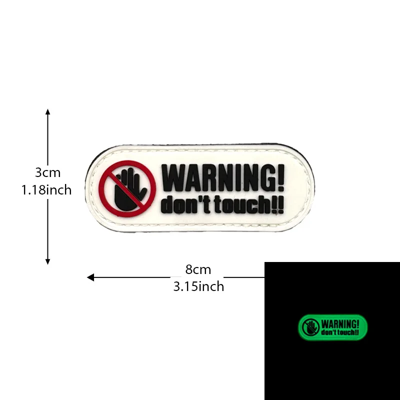 Parche táctico PVC moral con Velcro para ropa militar - imagen 2