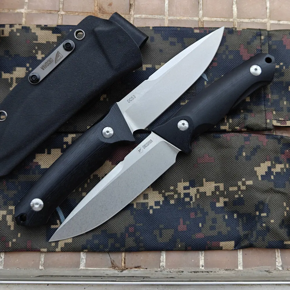 DICORIA BlackGlory cuchillo fijo EDC G10 para camping y supervivencia