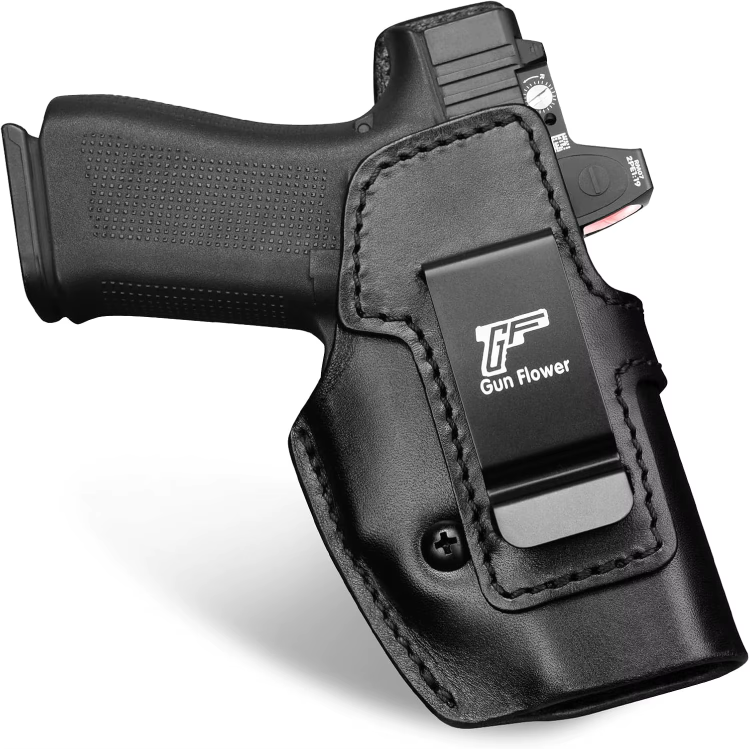 Glock 43/43X MOS funda IWB de cuero para transporte oculto derecha - imagen 2