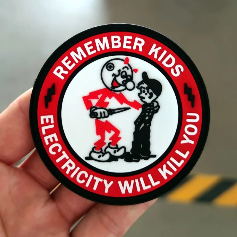 Parche táctico PVC Niño – Warning para mochila o chaqueta - imagen 2