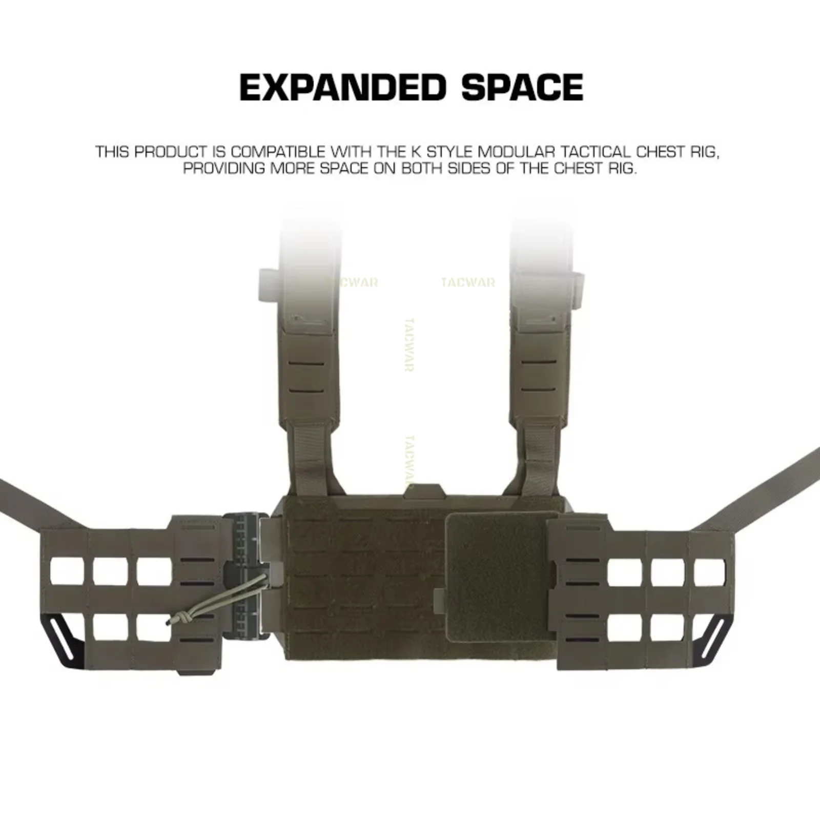 Adaptador liberación rápida pechera táctica MOLLE para airsoft