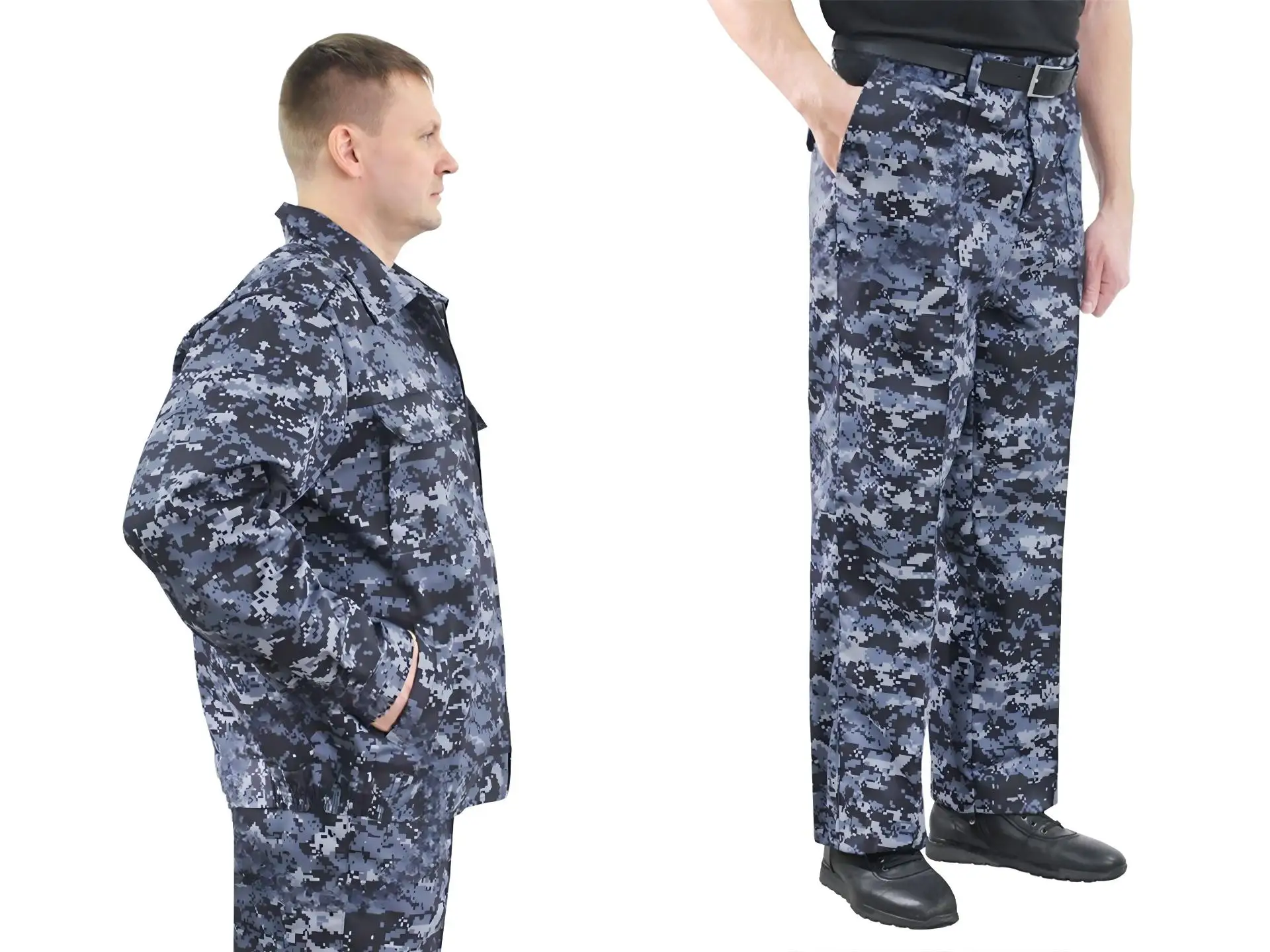 Uniforme combate ruso azul oscuro – Chaqueta táctica militar servicio exterior - imagen 3