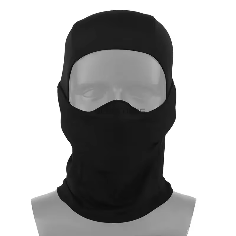 Pasamontañas táctico camuflaje woodland – Máscara facial Airsoft y Paintball - imagen 5