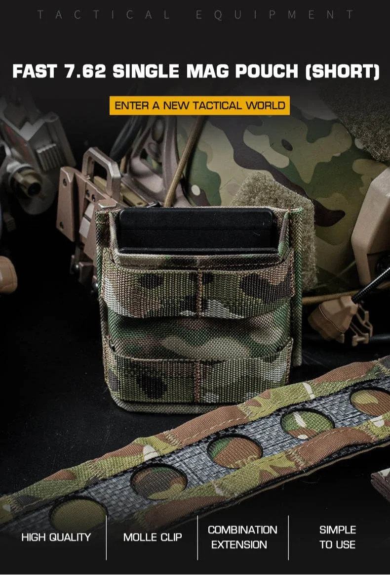 Tactical magazine pouch frontal view