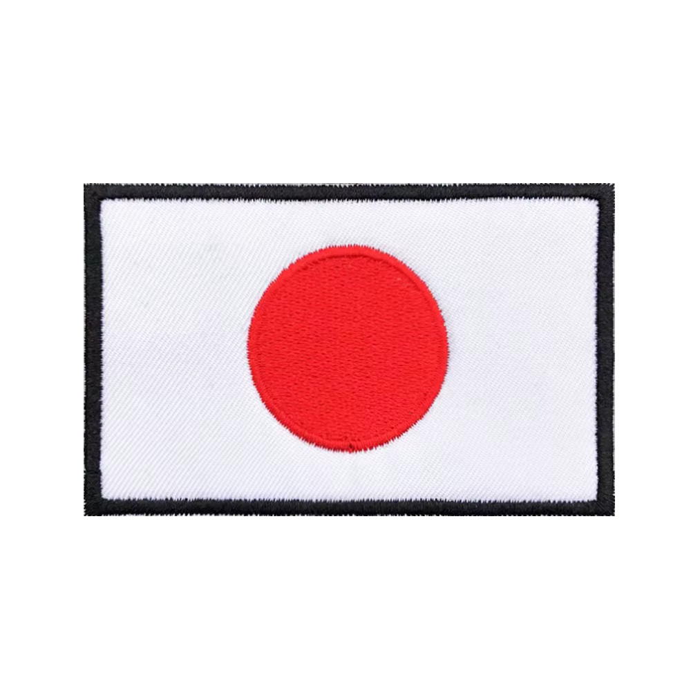 Parche militar bordado bandera japonesa para brazalete con velcro - imagen 2