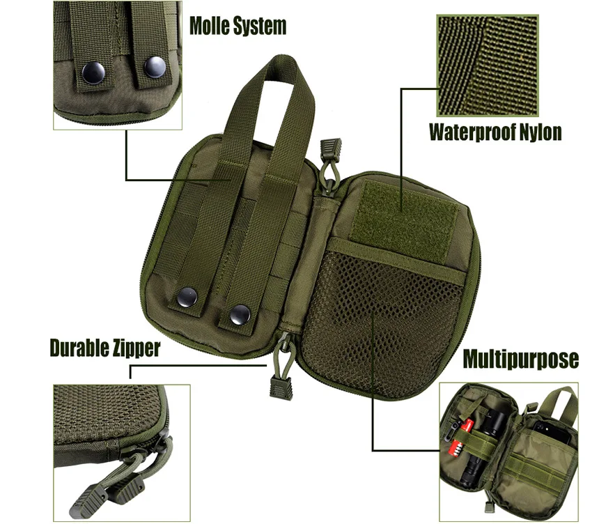 Organizador EDC MOLLE de nailon para botiquín y herramientas - imagen 5