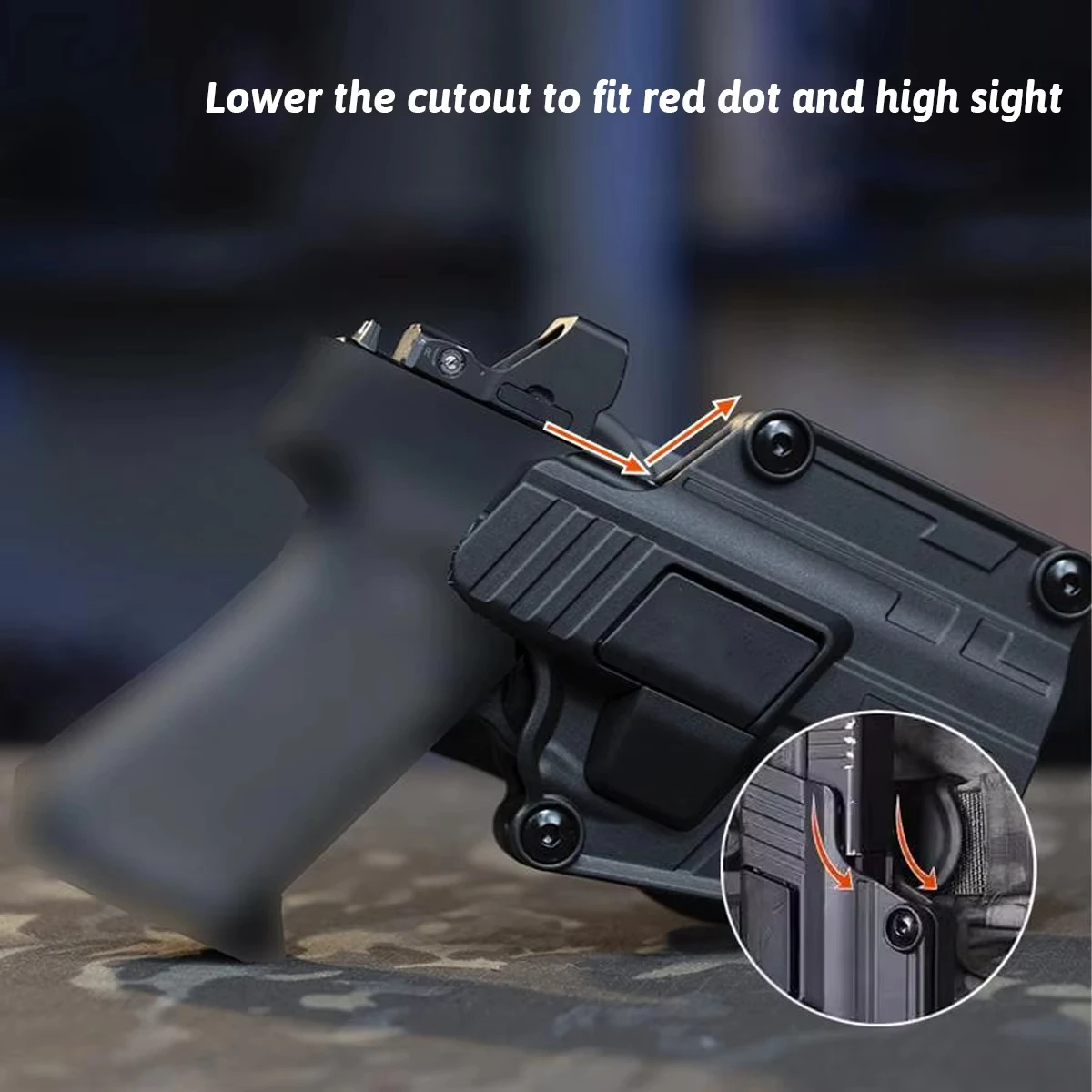 Cytac funda pistola táctica desenfunde rápido universal cinturón - imagen 5