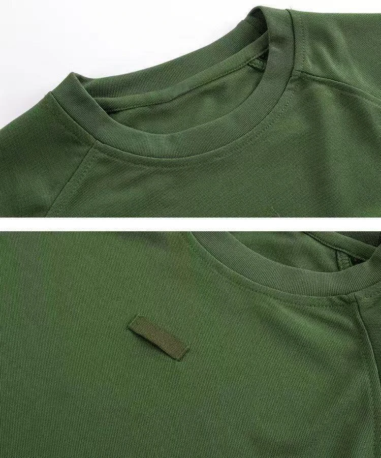 Camiseta táctica transpirable elástica para hombre de secado rápido - imagen 5