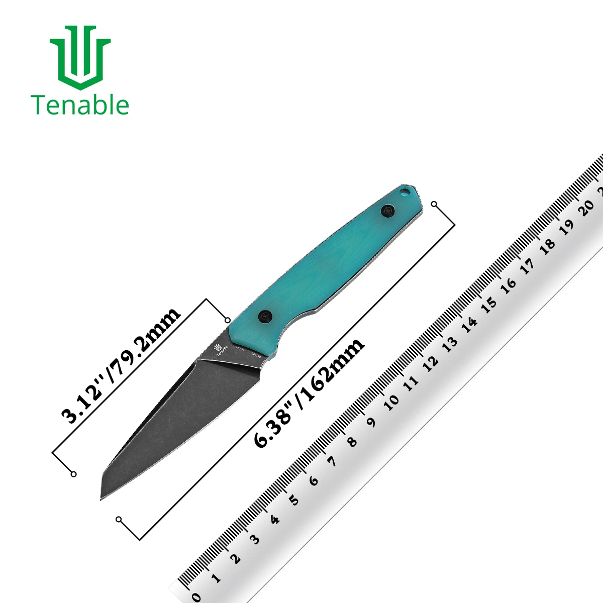 Tenable G011B cuchillo de hoja fija 14C28N Micarta para camping - imagen 3
