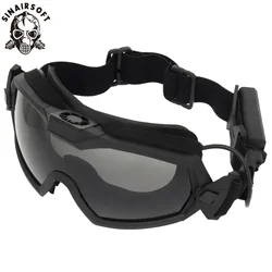 SINAIRSOFT Gafas antiempañamiento con ventilador correa ajustable