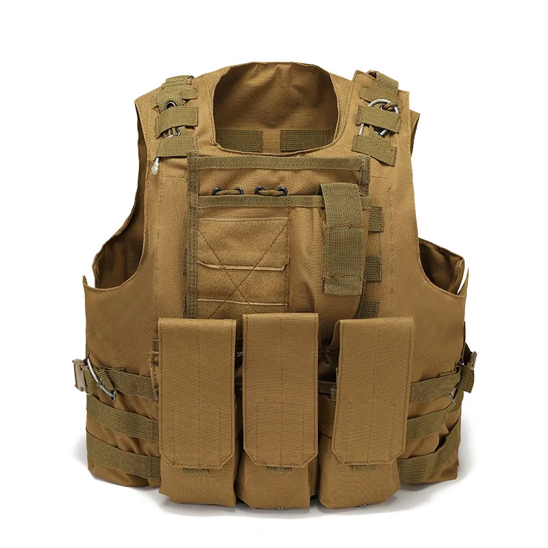 Chaleco táctico Oxford MOLLE portaplacas asalto para hombre - imagen 3