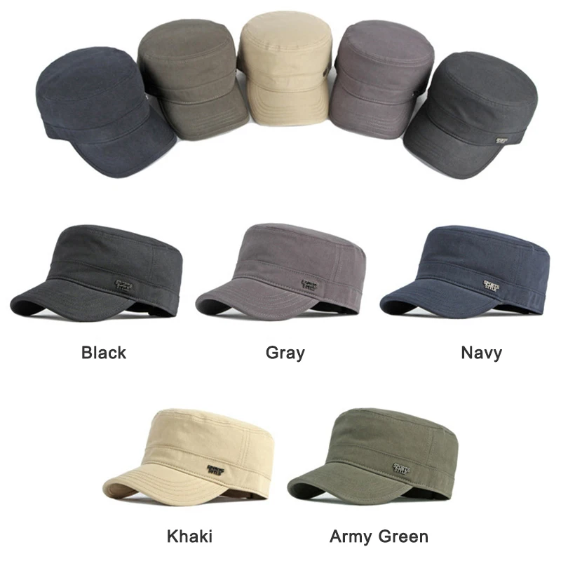 Gorra táctica plana con protección solar y letras metálicas - imagen 4