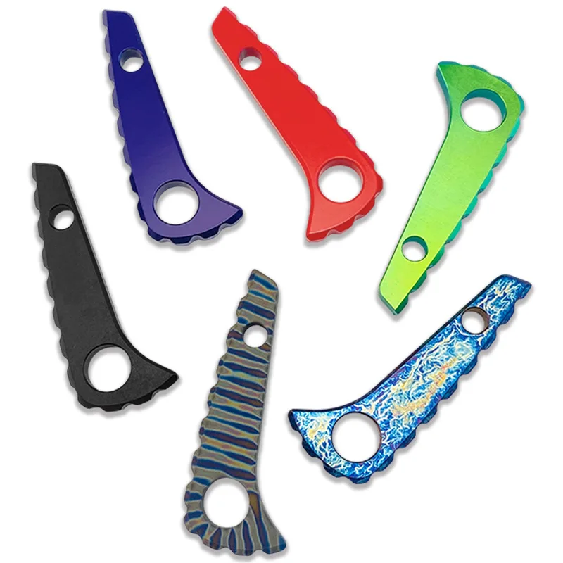Espaciador trasero de titanio Spyderco Paramilitary para cuchillos - imagen 4