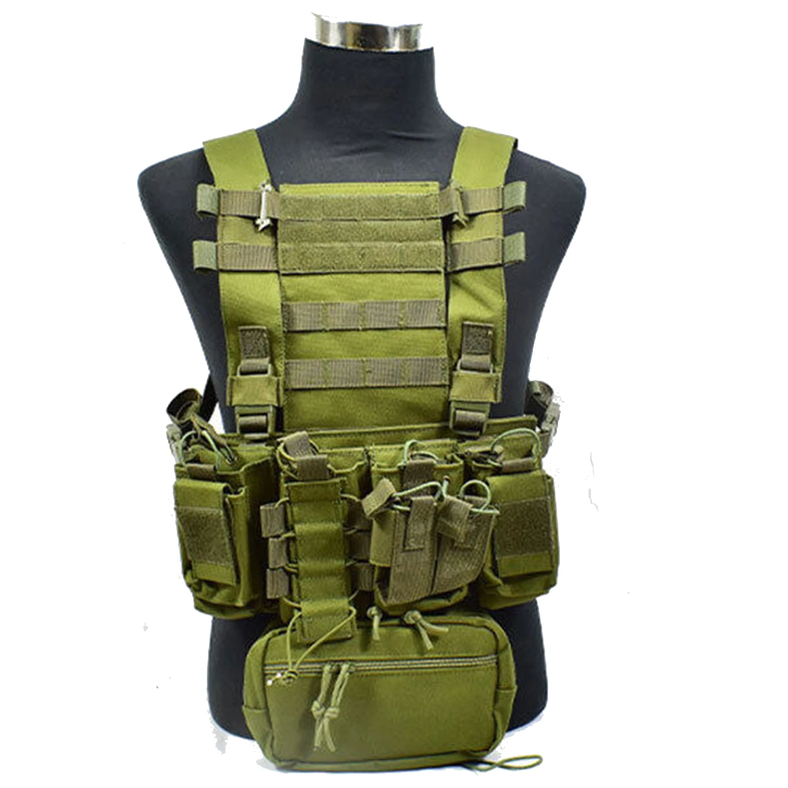 Chaleco táctico ligero EMR modular desmontable MOLLE para pecho - imagen 5