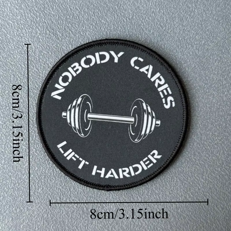 Parche táctico moral Lift Harder con gancho y bucle