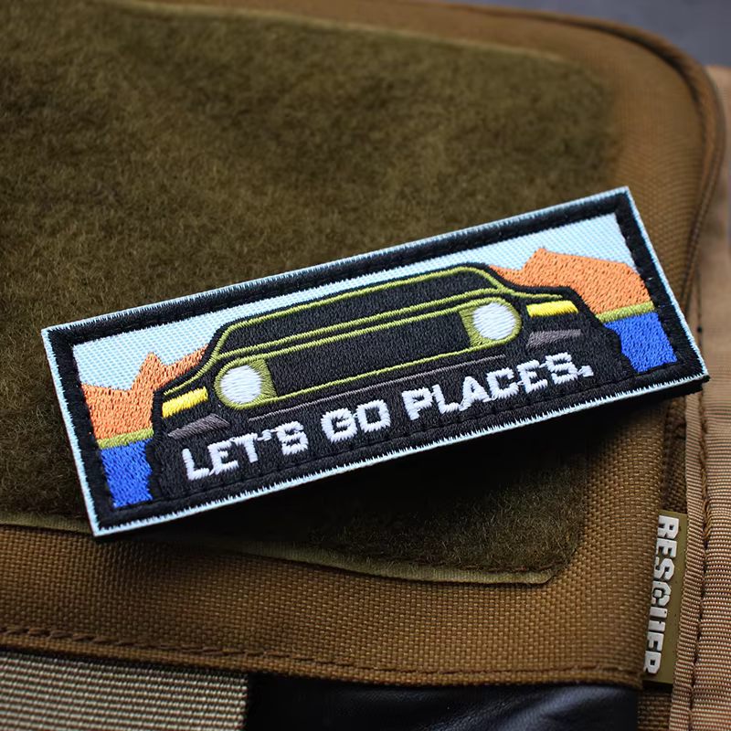 Let's Go Places parche bordado vehículos todoterreno aire libre - imagen 5