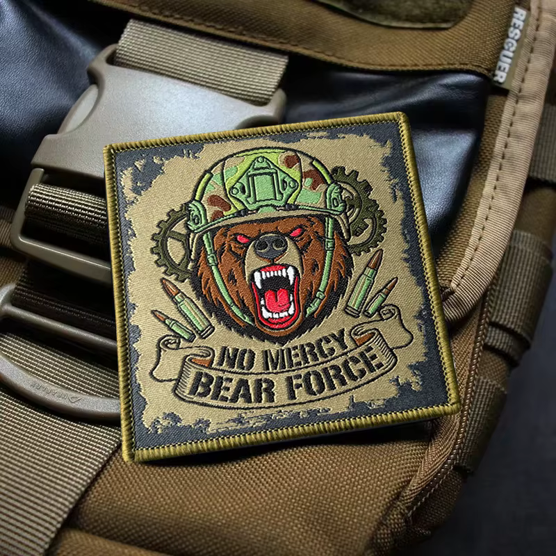 No Mercy Parche táctico oso impreso con velcro gancho-bucle - imagen 3