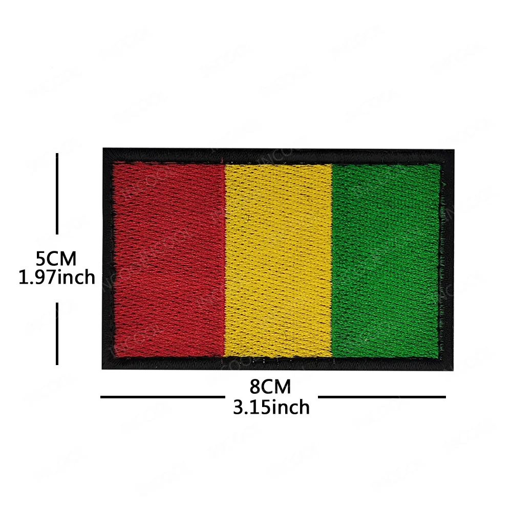 Parche bordado bandera África – Tanzania, Namibia y Ruanda - imagen 2